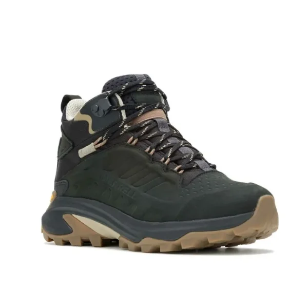 Merrell Femme Moab Speed 2 Leather Mid Waterproof - Voir Tout Black Clearance