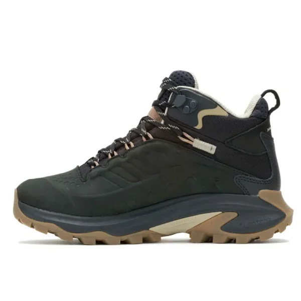 Merrell Femme Moab Speed 2 Leather Mid Waterproof - Voir Tout Black Clearance