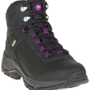 Merrell Femme Vego Mid Leather Waterproof - Voir Tout Black/Gloxinia Hot