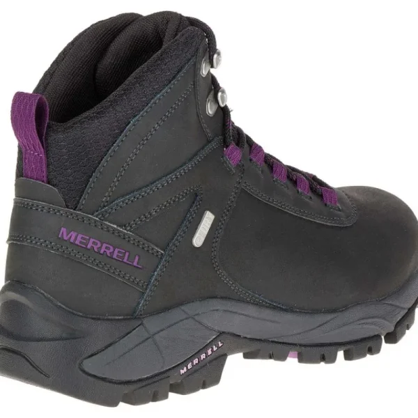 Merrell Femme Vego Mid Leather Waterproof - Voir Tout Black/Gloxinia Hot